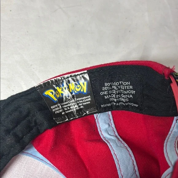 Pokémon Red and Gray Baseball Cap - Picture 2 of 4